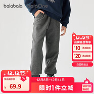巴拉巴拉童裝兒童褲子男童女童長(cháng)褲2025冬加絨運動(dòng)休閑束腳褲209425108204