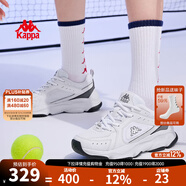 KAPPA女鞋增高老爹鞋女2025冬季新款鞋子女款跑步鞋學(xué)生休閑運動(dòng)鞋潮鞋 電商白/鯊魚(yú)灰 37