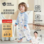 貝肽斯睡衣兒童季衣服居家睡裙男女寶寶空調房連體衣睡袍外穿空調服 宇航員巡航 【長(cháng)袖貓肚棉7A級抑菌】 73 cm 【適用身高65-75cm】