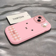 DUTRIEUX大臉米菲兔自嘲熊適用蘋(píng)果16PRO手機殼iPhone1514PLUS新款榮耀400 PFK8大臉米菲兔+[粉色泡芙殼] vivo X70 Pro