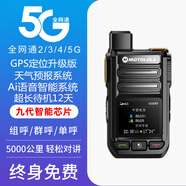 MOTOLOLA雙模全國對講機5000公里5G插卡手持公網(wǎng)迷你小機小型4g戶(hù)外器 榮耀版（終身免費）送0費用卡送耳機 終身免費