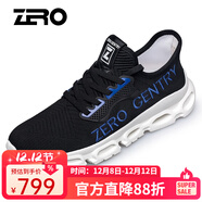 零度男鞋 休閑鞋小白鞋透氣網(wǎng)鞋男戶(hù)外運動(dòng)ins老爹鞋潮流輕便鞋子男 黑色137 42