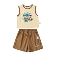 唐機豆豆男童套裝反季清倉夏季運動(dòng)短袖短褲兩件套 XBTZ150266拼色 110 cm(30斤-37斤)