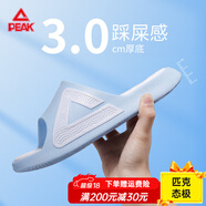 匹克愛(ài)定客態(tài)極拖鞋不蕉綠男女情侶拖鞋夏新品涼拖外穿防滑運動(dòng)拖鞋 天空藍/大白 42