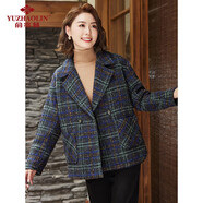 俞兆林中老年女裝春秋呢大衣媽媽裝毛呢外套開(kāi)衫 Y144G1003