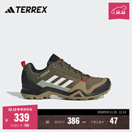 adidas AX3舒適戶(hù)外登山徒步網(wǎng)面運動(dòng)鞋男子阿迪達斯官方TERREX 棕色/綠色/黑色/白色   40