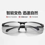 GENIUS MELODY5折/五折釣魚(yú)眼鏡看水底變色太陽(yáng)鏡司機開(kāi)車(chē)專(zhuān)用墨鏡日夜兩用 黑色框變色灰