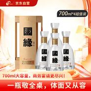 今世緣 國緣四開(kāi) 幽雅醇厚型 白酒 52度 700ml*4瓶 整箱裝 自飲商務(wù)宴請