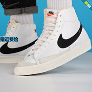 耐克（NIKE）官方男女情侶款高幫板鞋 冬季新款時(shí)尚BLAZER77復古i BQ6806-100/男款-白 40.5