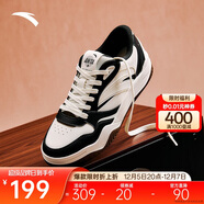 安踏波浪4.0丨板鞋男潮流撞色低幫休閑百搭滑板鞋增高小白鞋運動(dòng)鞋