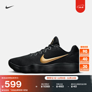 耐克男子透氣實(shí)戰籃球鞋冬季戶(hù)外NIKE HYPERDUNK 2017 LOW IH0634 070黑/金屬金/黑 45