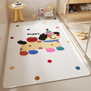 DL胖東來(lái)同款浴室防滑墊衛生間兒童洗澡專(zhuān)用墊子廁所腳墊硅膠寶寶 防滑吸盤(pán)-斑點(diǎn)蘋(píng)果汪豎版 50cm*80cm 【腳感柔軟 環(huán)保無(wú)味】