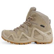 駱駝中幫登山靴男女款戶(hù)外防水徒步鞋真皮作戰靴騎行戰術(shù)靴露營(yíng)垂釣鞋 沙漠色_【中幫登山靴】 40 _【內長(cháng)250】