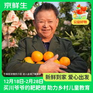 京鮮生【公益好物】川爺爺的春見(jiàn)耙耙柑 凈重4.5-5斤 單果140g+