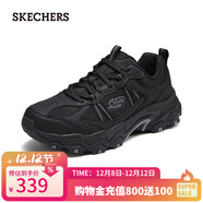 斯凱奇（Skechers）男士綁帶城市戶(hù)外鞋237527 全黑色/BBK 42.5