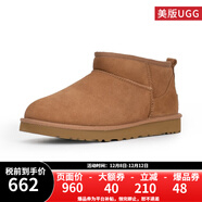 UGG美版雪地靴休閑經(jīng)典迷你短靴舒適短筒靴 1116109 1137391男款CHE-栗色 40