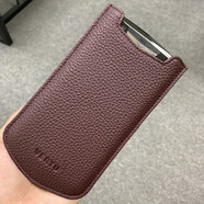 緯圖VERTU 哥特巴洛克手機套 AsterP小牛皮保護殼  威圖真皮皮套 焦糖棕小牛皮直插式