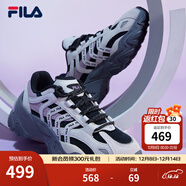 FILA斐樂(lè )女鞋休閑鞋魚(yú)刺二代老爹鞋運動(dòng)鞋增高厚底慢跑鞋SOFIA Ⅱ 黑/南極灰-BA 39