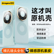 觀(guān)悅【鏡頭精孔全包丨真機雙環(huán)素皮】適用華為mate80手機殼Mate80pro保護套超薄真皮手感保護防摔殼款