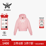 MCM【驚喜折扣 正品保證】COLLECTION 上衣連帽衛衣 花瓣粉 S