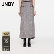 JNBY/江南布衣秋季半身裙女休閑小香風(fēng)提花長(cháng)款腰裙5O9D14650