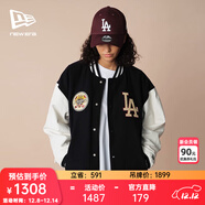 NEW ERA紐亦華MLB棉服男女情侶NY夾克棒球服保暖外套 14117432-海軍藍 M