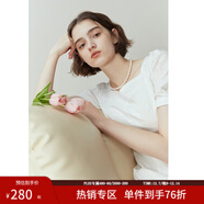 范思藍恩黑色法式氣質(zhì)顯瘦連衣裙女夏季赫本風(fēng)小黑裙設計感12125 柔花白色 XL