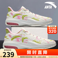 安踏（ANTA）KT3 team二代籃球鞋男鞋湯普森外場(chǎng)實(shí)戰防滑耐磨運動(dòng)鞋中幫冬季 【低幫】象牙白/嫣粉紅/嫩芽綠-1 40