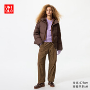 優(yōu)衣庫女裝保暖休閑長(cháng)褲/休閑褲褲子479402 36 褐色 XL /165/76A