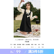 謎秀法式復古刺繡設計感背心裙女2025春秋季黑色連衣裙級感短裙 經(jīng)典黑 背心裙 經(jīng)典黑 背心裙 S