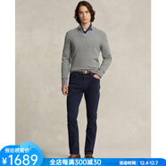 Polo Ralph Lauren男士Varick修身直筒牛津斜紋棉布褲舒適棉質(zhì)長(cháng)褲通勤褲15885845 Aviator Navy 38 x34