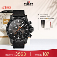 天梭（TISSOT）手表 速敢系列男表 瑞士石英男士皮帶腕表運動(dòng)表生日禮物