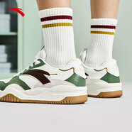 安踏波浪鞋丨王一博同款板鞋男鞋低幫厚底耐磨潮流休閑鞋情侶運動(dòng)鞋男