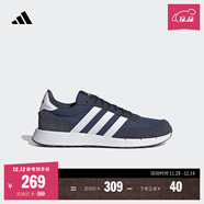adidas RUN 60s 2.0復古休閑舒適跑步鞋男女阿迪達斯官方輕運動(dòng)   牛仔藍/白   40