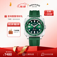 雷米格深潛者300全自動(dòng)機械表瑞士表腕表潛水表專(zhuān)業(yè)男表 綠色