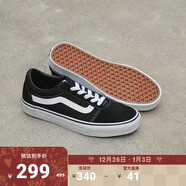 VANS范斯官方 Ward經(jīng)典黑個(gè)性街頭復古女鞋板鞋 黑色(女款) 34.5