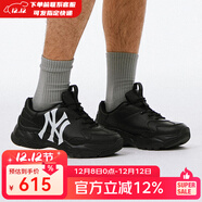 MLB官方老爹鞋女鞋子 新款運動(dòng)鞋男鞋情侶休閑鞋NY跑步鞋 3ASHC104N 洋基隊/黑色(升級版) 38 (240mm)