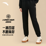 安踏奶芙褲丨易打理衛褲女士秋季新款束腳針織運動(dòng)長(cháng)褲休閑褲