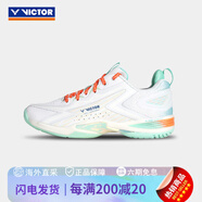威克多（VICTOR）2025Victor Victory羽球鞋A970Nl新款Victor李梓佳男女款 (新色)A970NitroLite_AG_白_淺水 37 (230mm)