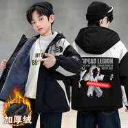 迪士尼我的世界男童外套加絨2025新款兒童Minecraft棉服加厚保暖 實(shí)體303 130 30-40斤