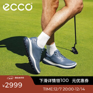 愛(ài)步（ECCO）高爾夫男鞋 GOLF球鞋運動(dòng)鞋輕量緩震休閑鞋 高爾夫超輕132264 HL 藍灰色13226401159 39