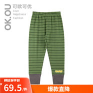 可歐可優(yōu)（OK.OU）OKOU打底長(cháng)褲女童打底褲秋季麗家寶貝 綠色 100 cm