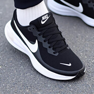 耐克（NIKE）男鞋2026春季新款REVOLUTION 8休閑鞋運動(dòng)鞋網(wǎng)面透氣黑白跑步鞋 黑色白HJ9198-003革命者8/偏小拍大半碼 42.5