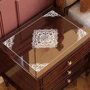 映棠床頭柜墊透明新品美式PVC桌印花桌布防水防油防燙桌 蝶憐（無(wú)味透明）-PVC 支持定做 聯(lián)系客服