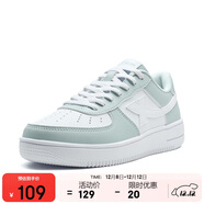 特步情侶男女板鞋小白鞋空軍一號秋冬革面保暖運動(dòng)板鞋休閑鞋