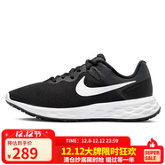 耐克NIKE女跑步鞋REVOLUTION6運動(dòng)鞋DC3729-003黑白36
