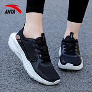 安踏（ANTA）女鞋運動(dòng)鞋女2025秋冬季透氣跑步鞋軟底綜訓鞋輕便網(wǎng)面休閑跑鞋女 黑-3 39
