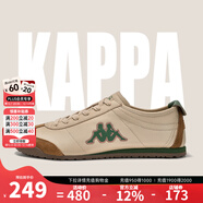 卡帕卡帕女鞋百搭小白鞋女2024冬季新款軟底輕便休閑運動(dòng)鞋女德訓鞋女 卡其灰/長(cháng)青綠 36