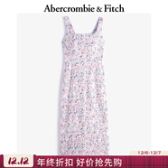 Abercrombie & Fitch【優(yōu)雅小碎花】女裝25夏季美式田園修身赫本風(fēng)連衣裙 多色印花 XXS 160/80A 標準版