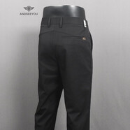 ANDSEEYOU 潮牌男士修身西褲 秋季新款潮流小腳褲子時(shí)尚商務(wù)休閑英倫風(fēng)長(cháng)褲 6595款 黑色 29